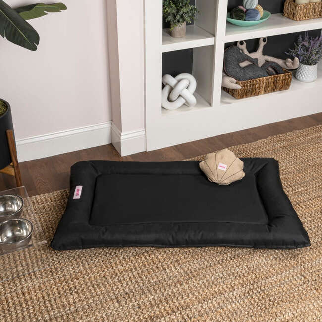 Archie Waterproof Indoor/Outdoor Hand-Washable Memory Foam Camping Pet Bed, Ink - Pet Beds - 3