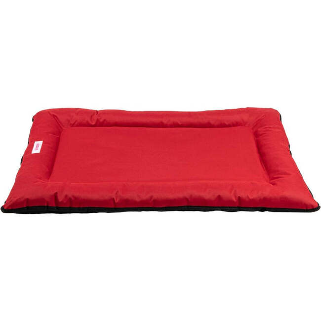 Archie Waterproof Indoor/Outdoor Hand-Washable Memory Foam Camping Pet Bed, Strawberry - Pet Beds - 5