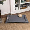 Archie Waterproof Indoor/Outdoor Hand-Washable Memory Foam Camping Pet Bed, Charcoal - Pet Beds - 4
