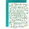 Merry & Bright Teacher Holiday Card Set of 3 - Greeting Cards - 1 - thumbnail