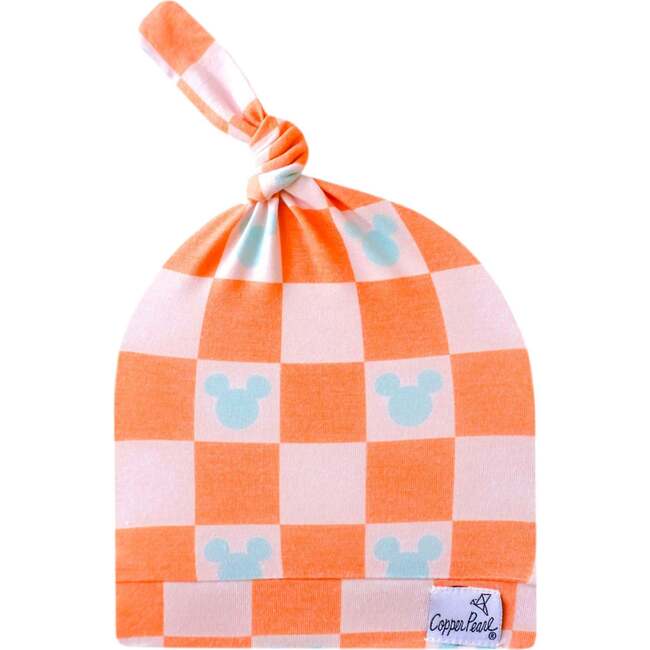 Top Knot Hat, Mickey Mouse Check
