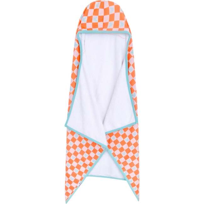 Premium Big Kid Hooded Towel, Mickey Mouse Check