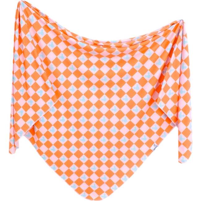 Knit Blanket Single, Mickey Mouse Check
