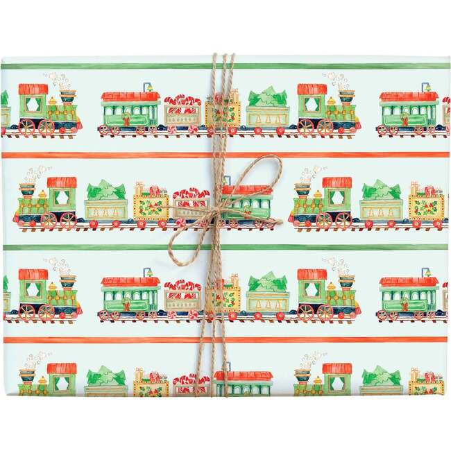 Christmas Train Gift Wrap Roll