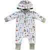 Terry Zip Romper Nutcracker - Rompers - 1 - thumbnail