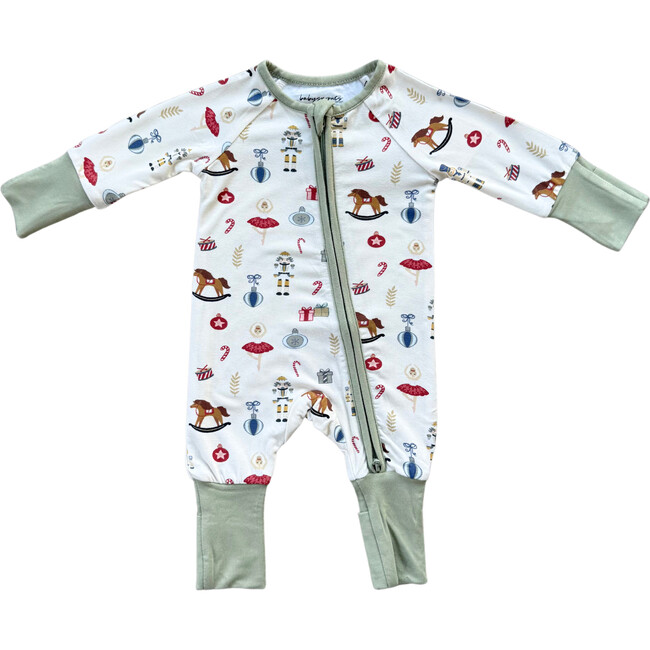 Long Sleeve Zip Romper Nutcracker