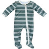 Footie Romper Pine Stripe - Footie Pajamas - 1 - thumbnail