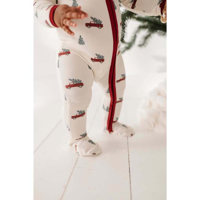 Footie Romper Pine Stripe - Footie Pajamas - 2