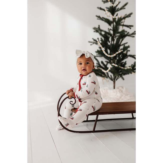Footie Romper Pine Stripe - Footie Pajamas - 3