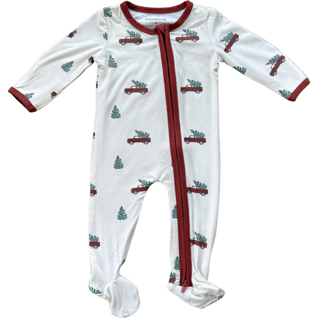 Footie Romper Christmas Truck