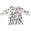 Long Sleeve Henley Dress Christmas Dogs - Dresses - 1 - thumbnail