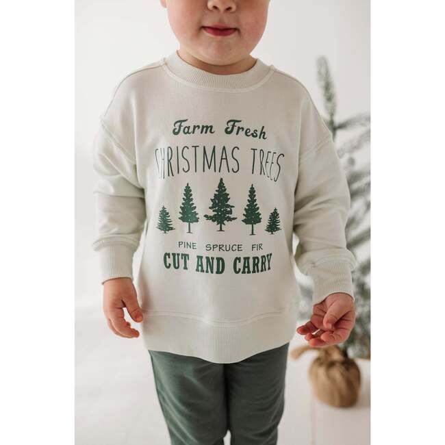 Boxy Sweatshirt Farm Fresh Christmas Trees - Sweatshirts - 2