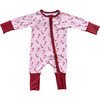 Long Sleeve Zip Romper Candy Cane - Rompers - 1 - thumbnail