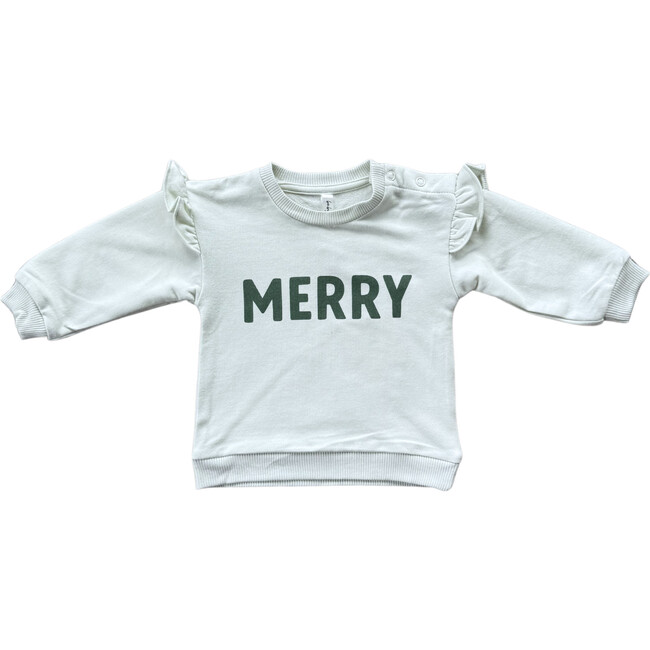 Ruffle Sweatshirt Merry in Blue Mist