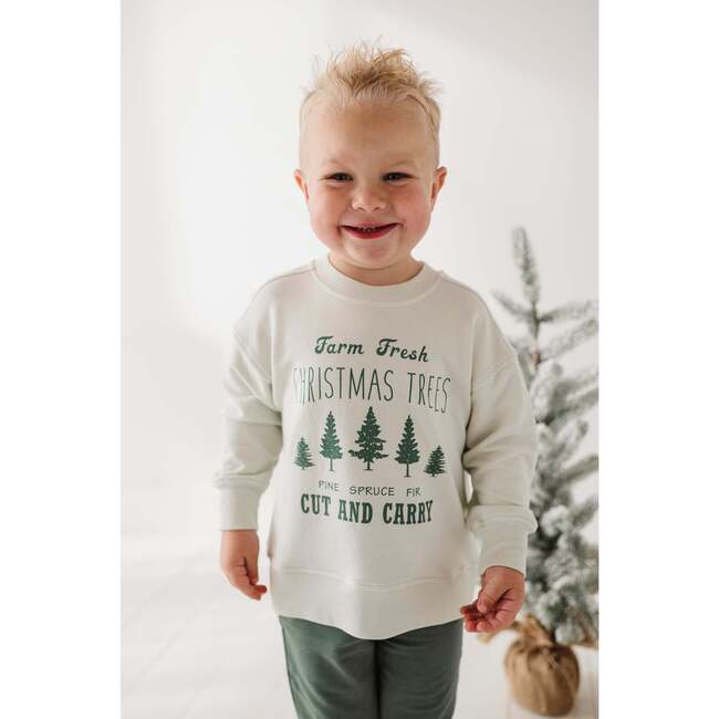 Boxy Sweatshirt Farm Fresh Christmas Trees - Sweatshirts - 3