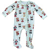 Footie Romper Christmas Dogs - Footie Pajamas - 1 - thumbnail
