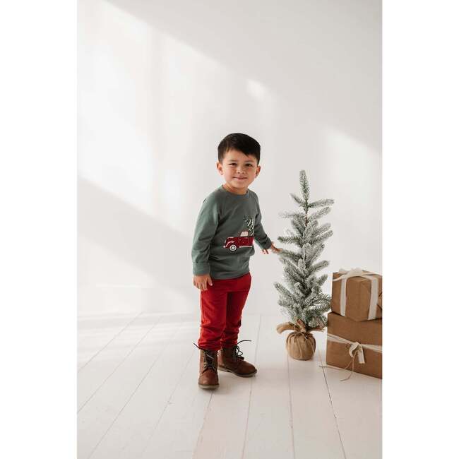 Raglan Sweatshirt Christmas Truck - Sweatshirts - 2