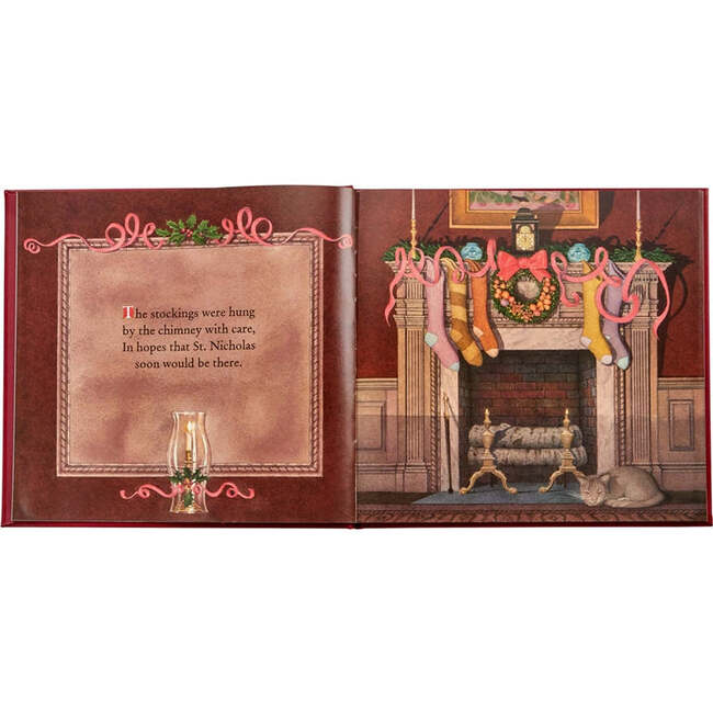 The Night Before Christmas Leather Bound Classic Children's Book - Books - 3