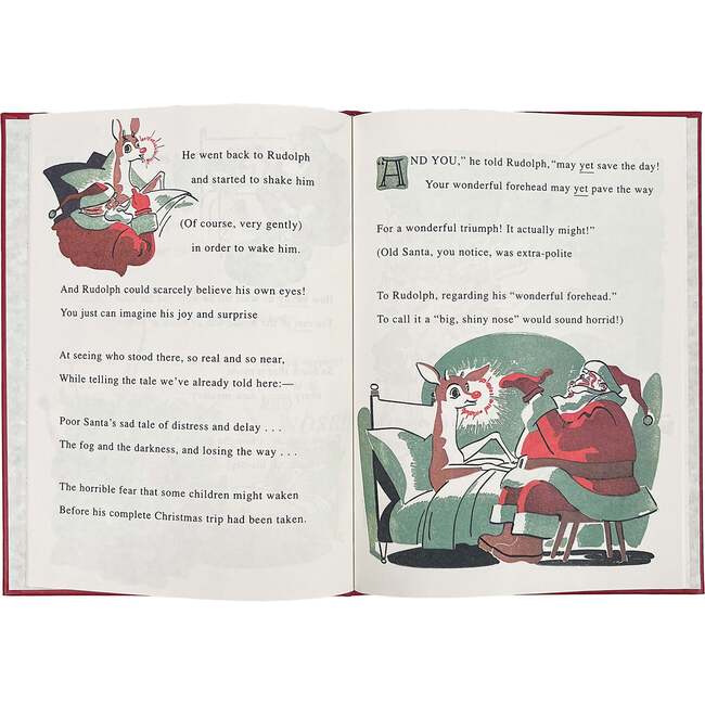 Rudolph the Red-Nosed Reindeer Leather Bound Classic Children's Book - Books - 3
