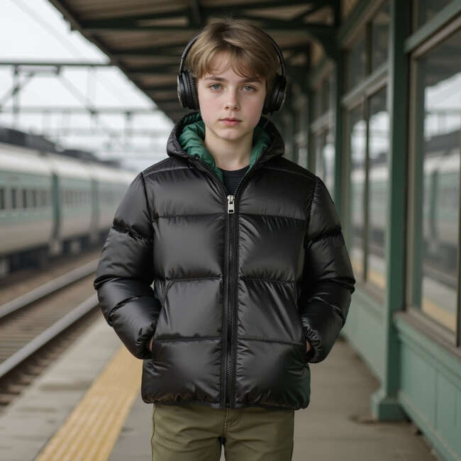 Ira from Staten Island Coat, Black - Coats - 3