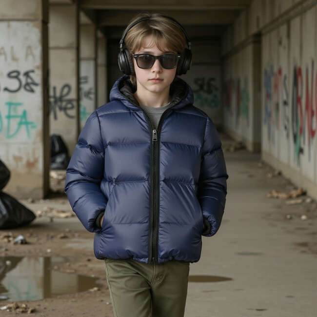 Artie from Brooklyn Coat, Navy - Coats - 3