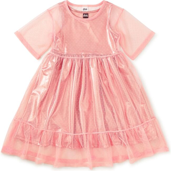 Layered Tulle & Foil Dress, Cherry Blossom