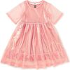 Layered Tulle & Foil Dress, Cherry Blossom - Dresses - 1 - thumbnail