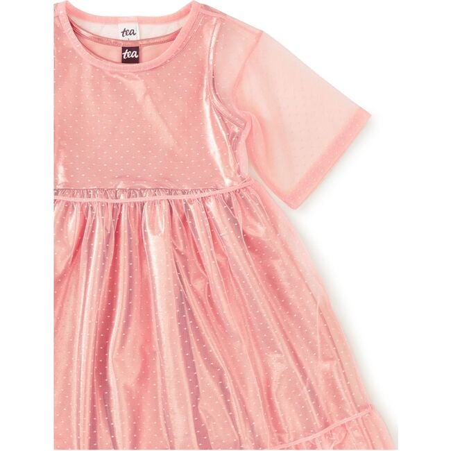 Layered Tulle & Foil Dress, Cherry Blossom