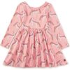 Printed Ballet Dress, Rainbow Unicorn - Dresses - 3