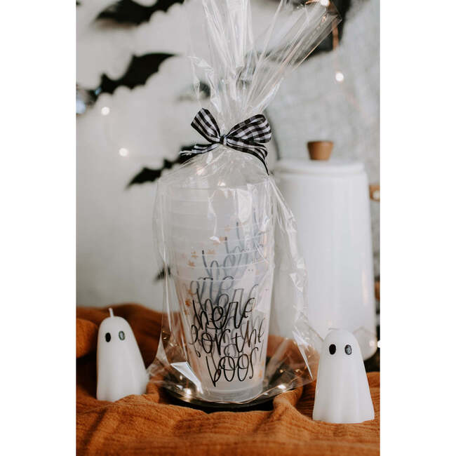 Here For The Boos! Set of 8 Halloween Party Cups - Tableware - 3