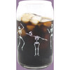 Dancing Skeleton Halloween Can Glass: 16oz - Tableware - 2