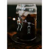 Dancing Skeleton Halloween Can Glass: 16oz - Tableware - 6