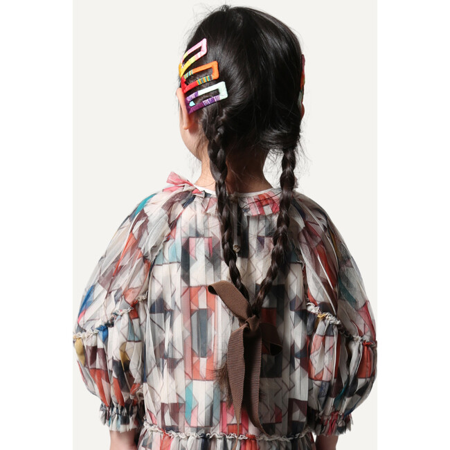 Salome Stack Hair Clips (Set of 6), Rainbow - Hair Accessories - 3