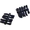 Ribbon Bow Barrettes (Set of 2), Sapphire - Hair Accessories - 2