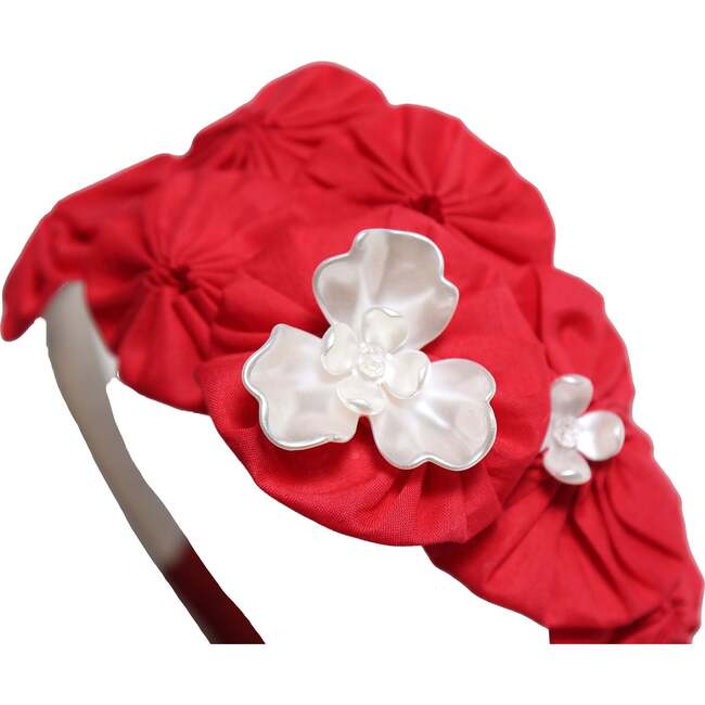 Rosetta Layered Headband, Ruby - Headbands - 2