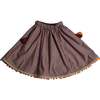 Maya Embroidered Peasant Skirt, Raisin - Skirts - 1 - thumbnail