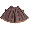 Maya Embroidered Peasant Skirt, Raisin - Skirts - 2
