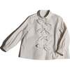 Maya Bow Blouse, Opal - Shirts - 1 - thumbnail