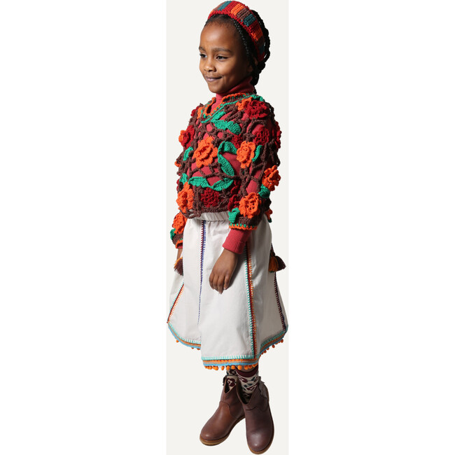 Maya Embroidered Peasant Skirt, Opal - Skirts - 6
