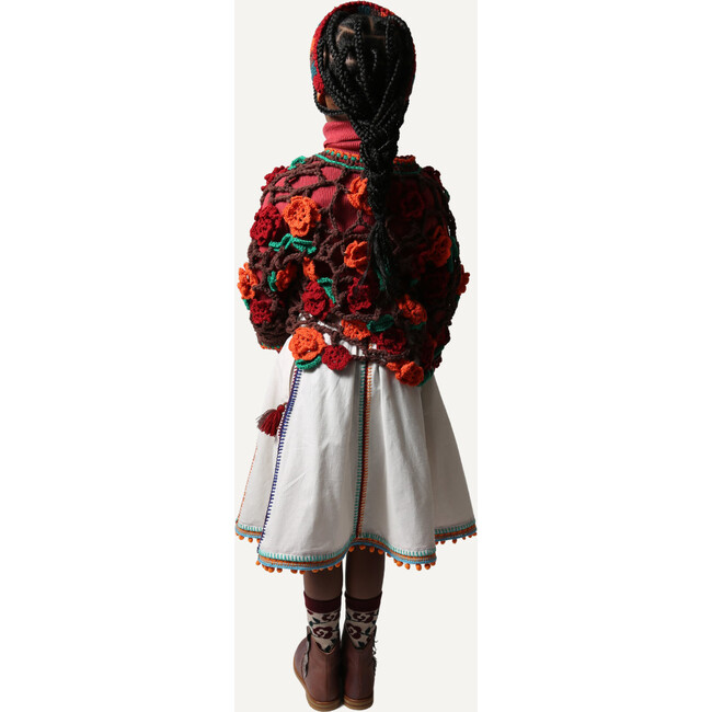 Maya Embroidered Peasant Skirt, Opal - Skirts - 7