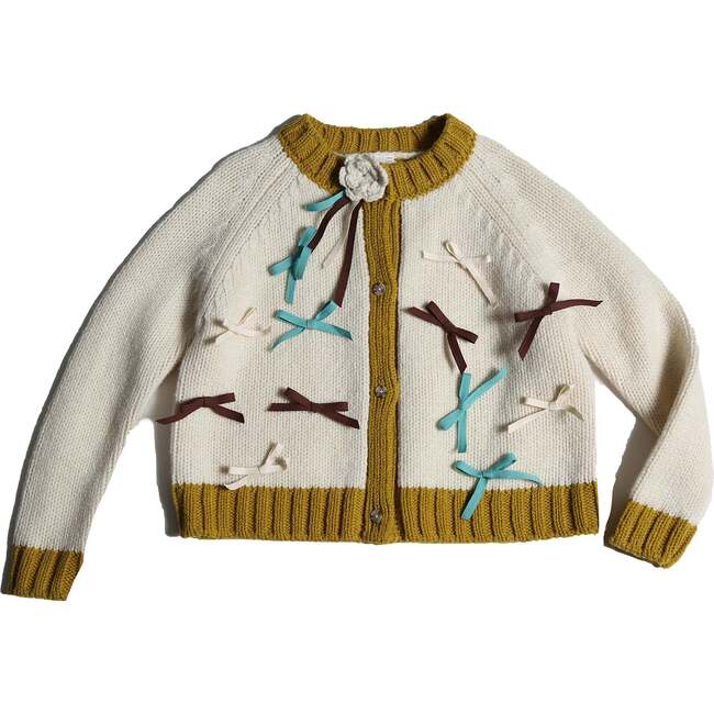 Marisol Bow Cardigan, Opal