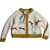 Marisol Bow Cardigan, Opal - Cardigans - 1 - thumbnail