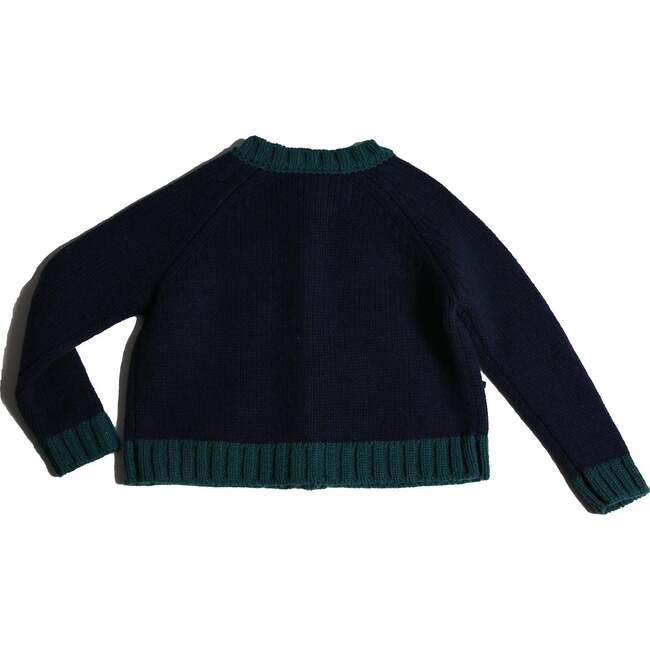 Marisol Bow Cardigan, Sapphire - Cardigans - 2
