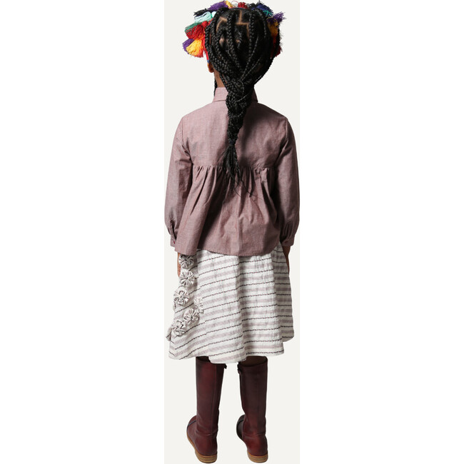 Maya Bow Blouse, Opal - Shirts - 6