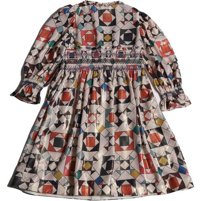 Luna Smocked Shirt Dress, Rainbow - Dresses - 2