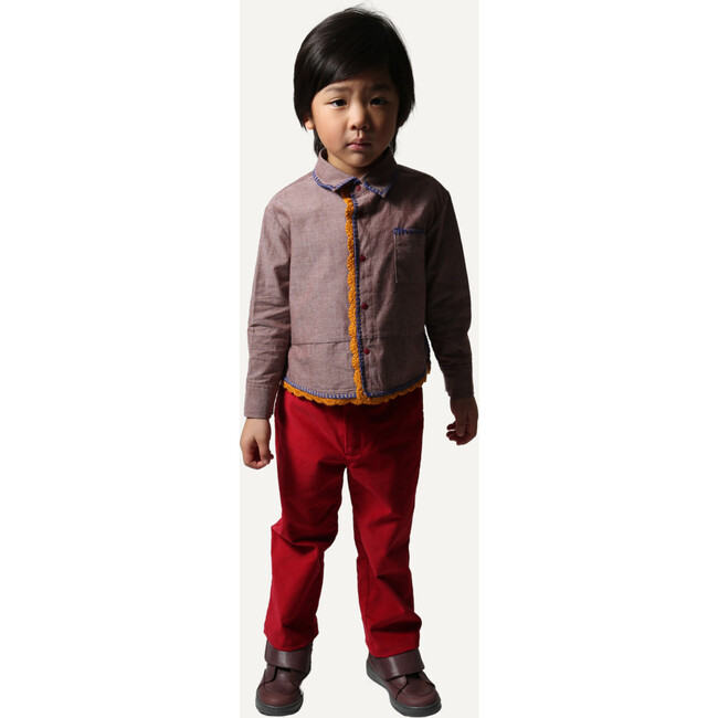 Malok Slim Fit Trousers, Ruby - Pants - 4