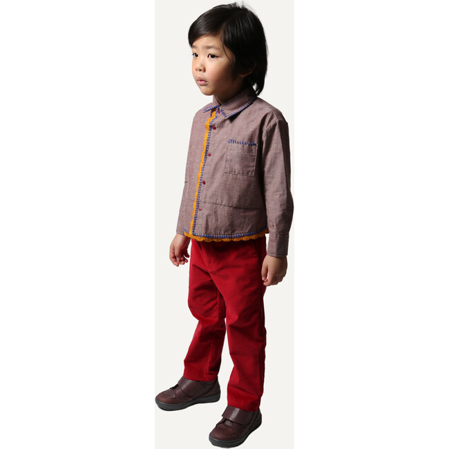 Malok Slim Fit Trousers, Ruby - Pants - 5
