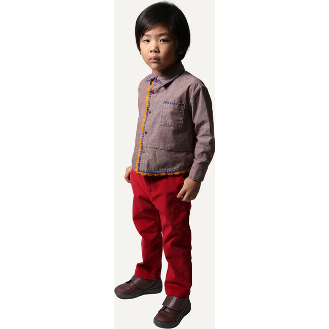 Malok Slim Fit Trousers, Ruby - Pants - 6