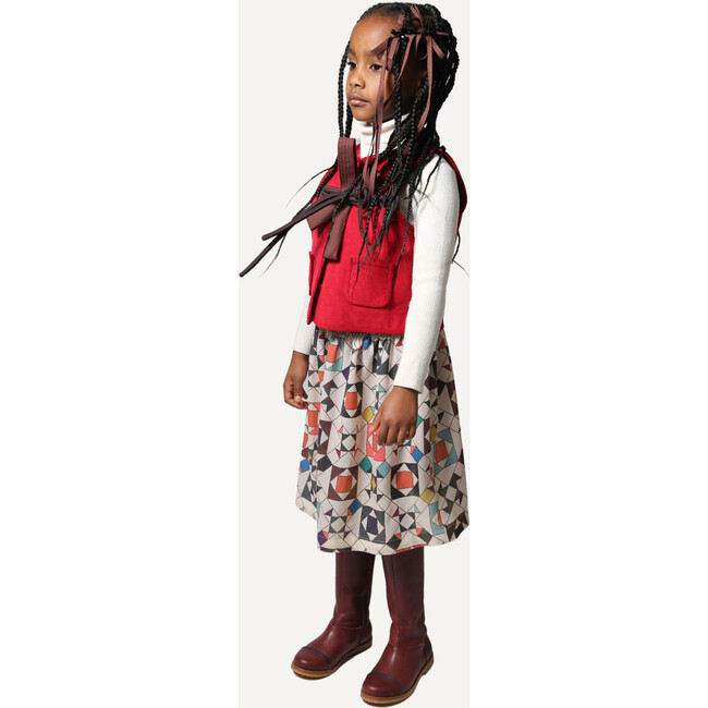 Luna Smocked Skirt, Rainbow - Skirts - 5