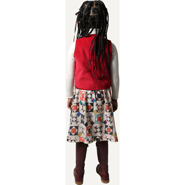 Luna Smocked Skirt, Rainbow - Skirts - 6